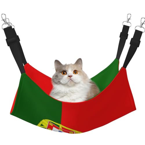 Flag of Portugal Haustierhängematte für Katzen - Perfekte Katzenfensterhängematte für große Katzen, Frettchen, Kaninchen & Kleintiere, Schwarz Flag of Portugal Haustierhängematte für Katzen - Perfekte Katzenfensterhängematte für große Katzen, Frettchen, Kaninchen & Kleintiere, Schwarz von BOXILTD