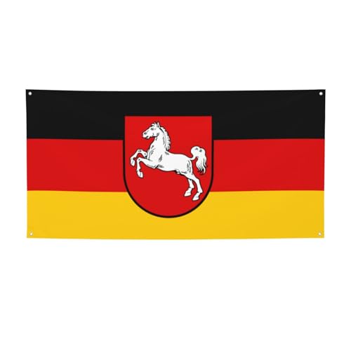Flagge Niedersachsen Party Banner - Outdoor Flaggen & Festival Dekorationen für Geburtstag, Halloween, Weihnachten & Party Dekoration Flagge Niedersachsen Party Banner - Outdoor Flaggen & Festival Dekorationen für Geburtstag, Halloween, Weihnachten & Party Dekoration von BOXILTD