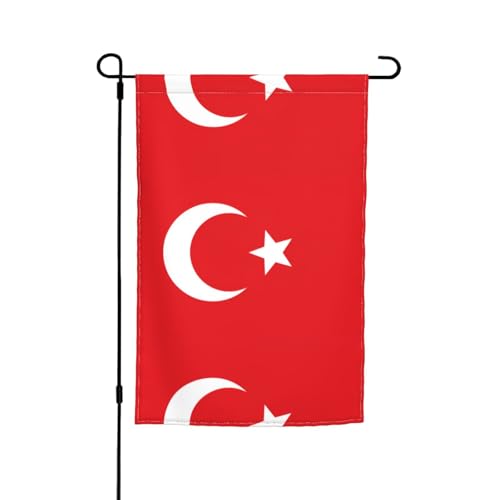 Flagge der Türkei Gartenflaggen – doppelseitige Sommer-Hofflagge für draußen, perfekte saisonale Dekoration, Gartenflagge, 30,5 x 45,7 cm Flagge der Türkei Gartenflaggen – doppelseitige Sommer-Hofflagge für draußen, perfekte saisonale Dekoration, Gartenflagge, 30,5 x 45,7 cm von BOXILTD