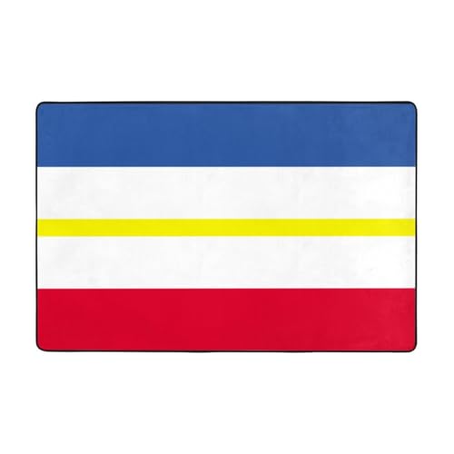 Flagge des Kantons Mecklenburg Haustür Fußmatte Fußmatte rutschfeste Teppiche für den Eingangsbereich - rutschfeste Bodenmatte mit Memory Foam Kissen Flagge des Kantons Mecklenburg Haustür Fußmatte Fußmatte rutschfeste Teppiche für den Eingangsbereich - rutschfeste Bodenmatte mit Memory Foam Kissen von BOXILTD