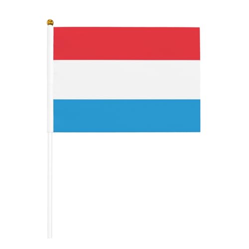 Flagge von Luxemburg, kleine Flaggen, Mini-Handflaggen, ideal für Veranstaltungen im Freien, Teamgeist und Dekorationen, 14 x 20,8 cm Flagge von Luxemburg, kleine Flaggen, Mini-Handflaggen, ideal für Veranstaltungen im Freien, Teamgeist und Dekorationen, 14 x 20,8 cm von BOXILTD