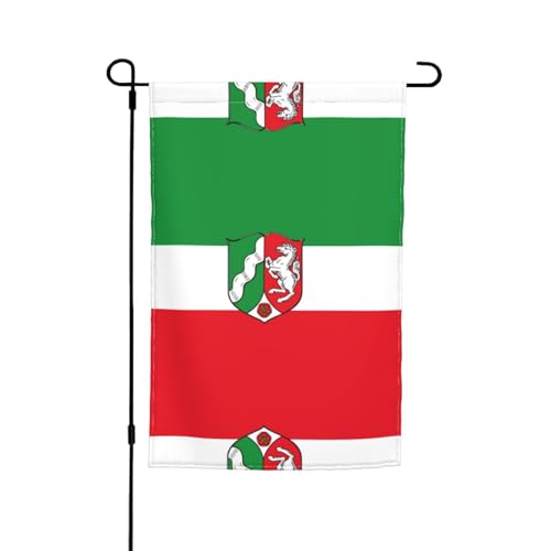 Flagge von Nordrhein Westfalen Gartenflaggen – doppelseitige Sommer-Hofflagge für draußen, perfekte saisonale Dekoration, Gartenflagge, 30,5 x 45,7 cm Flagge von Nordrhein Westfalen Gartenflaggen – doppelseitige Sommer-Hofflagge für draußen, perfekte saisonale Dekoration, Gartenflagge, 30,5 x 45,7 cm von BOXILTD