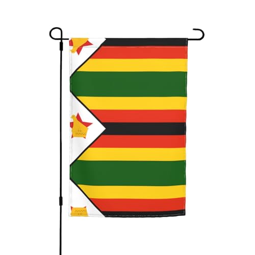 Flagge von Simbabwe Gartenflaggen – doppelseitige Sommer-Hofflagge für draußen, perfekte saisonale Dekoration, Gartenflagge, 30,5 x 45,7 cm Flagge von Simbabwe Gartenflaggen – doppelseitige Sommer-Hofflagge für draußen, perfekte saisonale Dekoration, Gartenflagge, 30,5 x 45,7 cm von BOXILTD