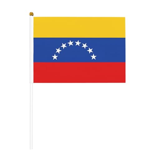 Flagge von Venezuela, kleine Flaggen, Mini-Handflaggen, ideal für Veranstaltungen im Freien, Teamgeist und Dekorationen, 14 x 20,8 cm Flagge von Venezuela, kleine Flaggen, Mini-Handflaggen, ideal für Veranstaltungen im Freien, Teamgeist und Dekorationen, 14 x 20,8 cm von BOXILTD