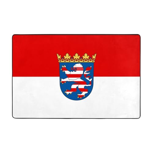 Fußmatte Flagge Hessens Fußmatte rutschfeste Teppiche für den Eingangsbereich – rutschfeste Bodenmatte mit Memory-Schaum-Kissen Fußmatte Flagge Hessens Fußmatte rutschfeste Teppiche für den Eingangsbereich – rutschfeste Bodenmatte mit Memory-Schaum-Kissen von BOXILTD