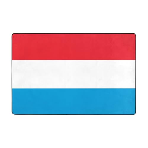 Fußmatte Flagge Luxemburg, rutschfeste Teppiche für den Eingangsbereich, rutschfeste Bodenmatte mit Memory-Schaum-Kissen Fußmatte Flagge Luxemburg, rutschfeste Teppiche für den Eingangsbereich, rutschfeste Bodenmatte mit Memory-Schaum-Kissen von BOXILTD