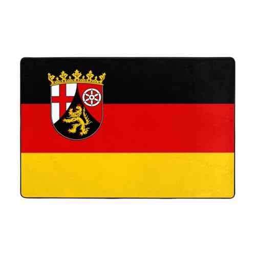 Fußmatte Flagge des Staates Rheinland-Pfalz, rutschfeste Teppiche für den Eingangsbereich, rutschfeste Bodenmatte mit Memory-Schaum-Kissen Fußmatte Flagge des Staates Rheinland-Pfalz, rutschfeste Teppiche für den Eingangsbereich, rutschfeste Bodenmatte mit Memory-Schaum-Kissen von BOXILTD