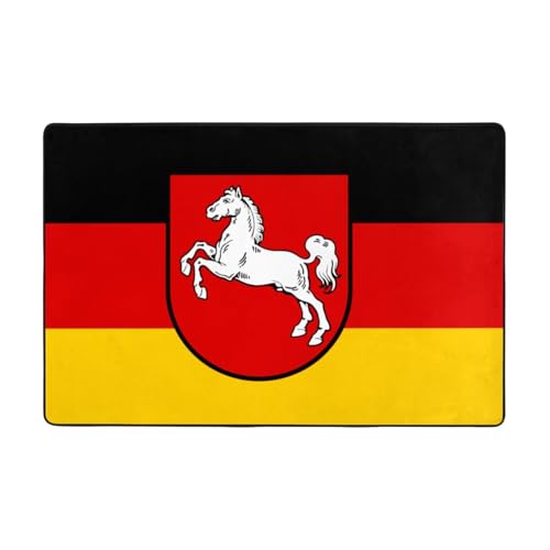 Fußmatte Niedersachsen Flagge Niedersachsen Fußmatte Bodenmatte rutschfeste Teppiche für den Eingangsbereich - rutschfeste Bodenmatte mit Memory Foam Kissen von BOXILTD