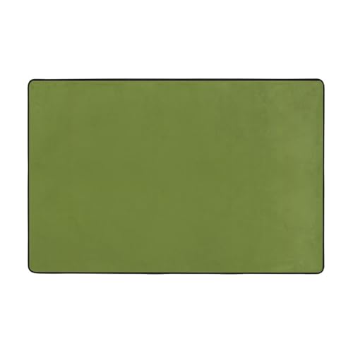 Fußmatte für die Vorderseite, rutschfeste Fußmatte für den Eingangsbereich, rutschfeste Bodenmatte mit Memory-Schaumkissen, Dunkelgrün von BOXILTD