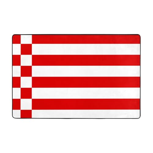 Fußmatte mit Bremen-Flagge, rutschfeste Teppiche für den Eingangsbereich, rutschfeste Bodenmatte mit Memory-Schaum-Kissen Fußmatte mit Bremen-Flagge, rutschfeste Teppiche für den Eingangsbereich, rutschfeste Bodenmatte mit Memory-Schaum-Kissen von BOXILTD