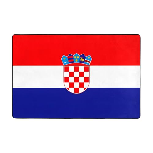 Fußmatte mit Flagge der Republik Kroatien, rutschfeste Teppiche für den Eingangsbereich, rutschfeste Bodenmatte mit Memory-Schaum-Kissen Fußmatte mit Flagge der Republik Kroatien, rutschfeste Teppiche für den Eingangsbereich, rutschfeste Bodenmatte mit Memory-Schaum-Kissen von BOXILTD