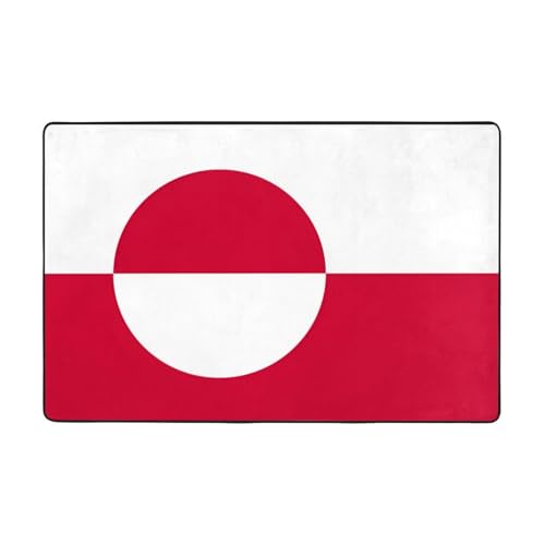 Fußmatte mit Grönland-Flagge, rutschfeste Fußmatte für den Eingangsbereich, rutschfeste Bodenmatte mit Memory-Schaum-Kissen Fußmatte mit Grönland-Flagge, rutschfeste Fußmatte für den Eingangsbereich, rutschfeste Bodenmatte mit Memory-Schaum-Kissen von BOXILTD