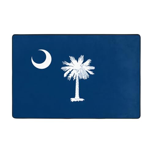 Fußmatte mit South Carolina Flagge, rutschfeste Teppiche für den Eingangsbereich, rutschfeste Bodenmatte mit Memory-Schaum-Kissen Fußmatte mit South Carolina Flagge, rutschfeste Teppiche für den Eingangsbereich, rutschfeste Bodenmatte mit Memory-Schaum-Kissen von BOXILTD