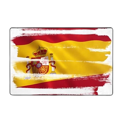 Fußmatte mit Spanien-Flagge, rutschfeste Fußmatte für den Eingangsbereich, rutschfeste Bodenmatte mit Memory-Schaum-Kissen Fußmatte mit Spanien-Flagge, rutschfeste Fußmatte für den Eingangsbereich, rutschfeste Bodenmatte mit Memory-Schaum-Kissen von BOXILTD