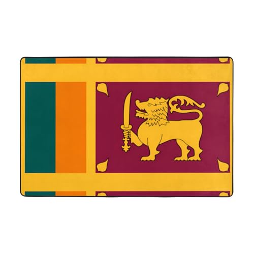 Fußmatte mit Sri Lanka-Flagge, rutschfeste Teppiche für den Eingangsbereich, rutschfeste Bodenmatte mit Memory-Schaum-Kissen Fußmatte mit Sri Lanka-Flagge, rutschfeste Teppiche für den Eingangsbereich, rutschfeste Bodenmatte mit Memory-Schaum-Kissen von BOXILTD