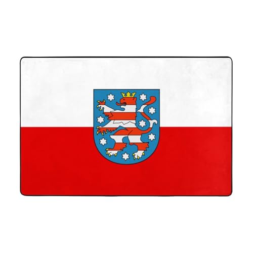 Fußmatte mit Thüringen-Flagge, rutschfeste Teppiche für den Eingangsbereich, rutschfeste Bodenmatte mit Memory-Schaum-Kissen Fußmatte mit Thüringen-Flagge, rutschfeste Teppiche für den Eingangsbereich, rutschfeste Bodenmatte mit Memory-Schaum-Kissen von BOXILTD