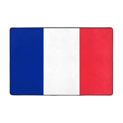 Fußmatte mit französischer Flagge, rutschfeste Fußmatte für den Eingangsbereich, rutschfeste Bodenmatte mit Memory-Schaum-Kissen Fußmatte mit französischer Flagge, rutschfeste Fußmatte für den Eingangsbereich, rutschfeste Bodenmatte mit Memory-Schaum-Kissen von BOXILTD
