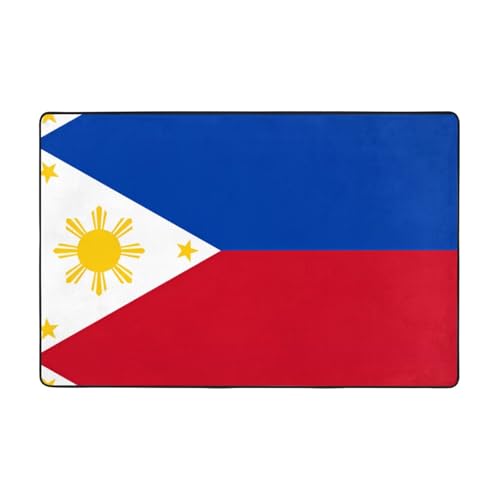 Fußmatte mit philippinischer Flagge, rutschfeste Teppiche für den Eingangsbereich, rutschfeste Bodenmatte mit Memory-Schaum-Kissen Fußmatte mit philippinischer Flagge, rutschfeste Teppiche für den Eingangsbereich, rutschfeste Bodenmatte mit Memory-Schaum-Kissen von BOXILTD