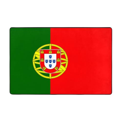 Fußmatte mit portugiesischer Flagge, rutschfeste Teppiche für den Eingangsbereich, rutschfeste Bodenmatte mit Memory-Schaum-Kissen Fußmatte mit portugiesischer Flagge, rutschfeste Teppiche für den Eingangsbereich, rutschfeste Bodenmatte mit Memory-Schaum-Kissen von BOXILTD