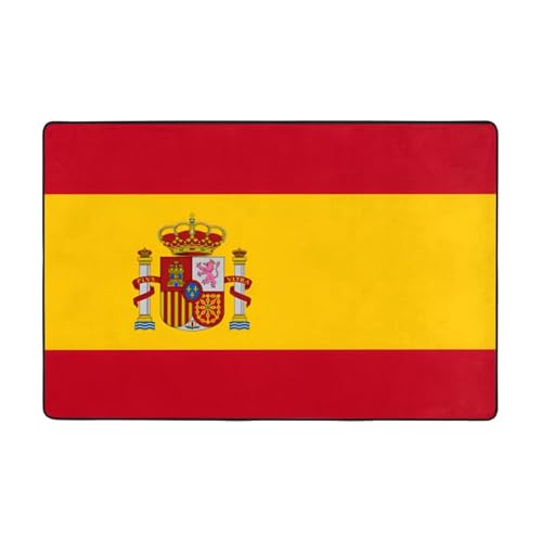 Fußmatte mit spanischer Flagge, rutschfeste Fußmatte für den Eingangsbereich, rutschfeste Bodenmatte mit Memory-Schaum-Kissen Fußmatte mit spanischer Flagge, rutschfeste Fußmatte für den Eingangsbereich, rutschfeste Bodenmatte mit Memory-Schaum-Kissen von BOXILTD