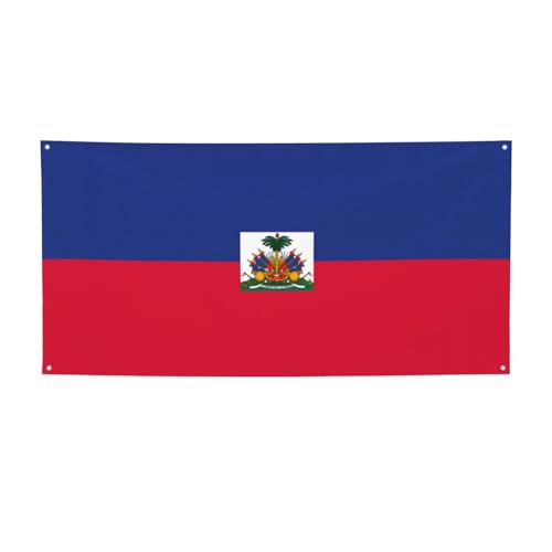 Haitianische Flagge, Party-Banner, Outdoor-Flaggen & Festival-Dekorationen für Geburtstag, Halloween, Weihnachten & Partydekoration Haitianische Flagge, Party-Banner, Outdoor-Flaggen & Festival-Dekorationen für Geburtstag, Halloween, Weihnachten & Partydekoration von BOXILTD