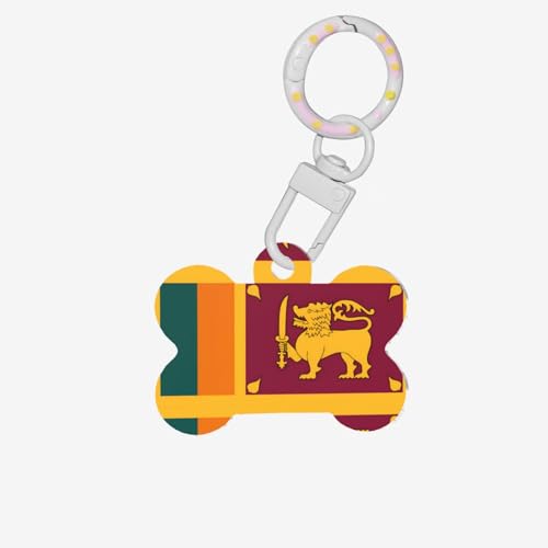 Haustiermarken mit Sri Lanka-Flagge für Hunde und Katzen, personalisierbar, geeignet für Spaziergänge und Outdoor-Aktivitäten Haustiermarken mit Sri Lanka-Flagge für Hunde und Katzen, personalisierbar, geeignet für Spaziergänge und Outdoor-Aktivitäten von BOXILTD