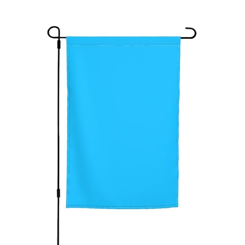 Hellblaue Gartenflaggen – doppelseitige Sommerflagge für draußen, perfekte saisonale Dekoration, Gartenflagge, 30,5 x 45,7 cm von BOXILTD