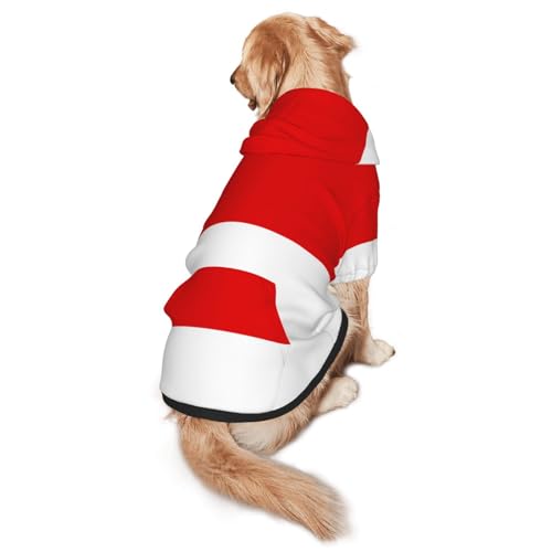 Hunde-Kapuzenpullover mit Flagge von Hessen, Hunde-Kapuzenpullover für mittelgroße und große Hunde, stilvolles Haustier-Sweatshirt mit Tasche und Loch für die Leine Hunde-Kapuzenpullover mit Flagge von Hessen, Hunde-Kapuzenpullover für mittelgroße und große Hunde, stilvolles Haustier-Sweatshirt mit Tasche und Loch für die Leine von BOXILTD
