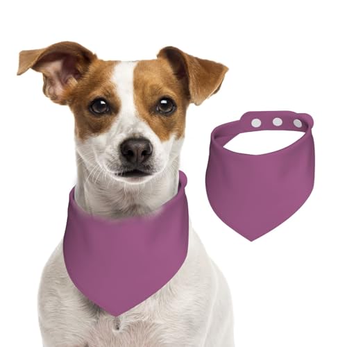 Hundehalstuch, einfarbig, violett, waschbar, Baumwolle, Dreieckstuch für kleine, mittelgroße und große Hunde, Katzen, Schwarz Hundehalstuch, einfarbig, violett, waschbar, Baumwolle, Dreieckstuch für kleine, mittelgroße und große Hunde, Katzen, Schwarz von BOXILTD