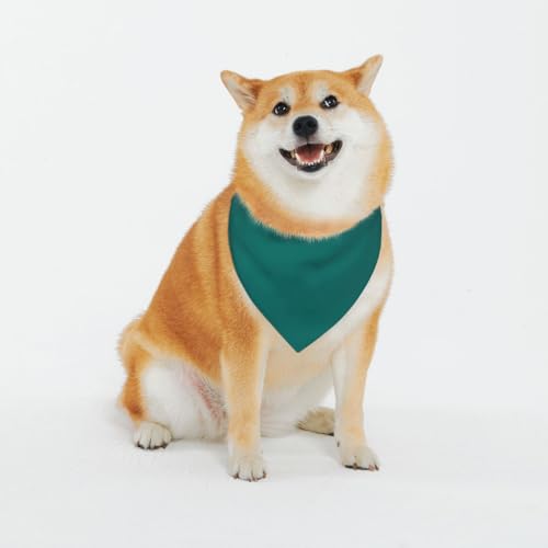 Hundehalstücher in Naturgrün, verstellbar, für kleine bis große Hunde, Welpen, Katzen, Schwarz von BOXILTD