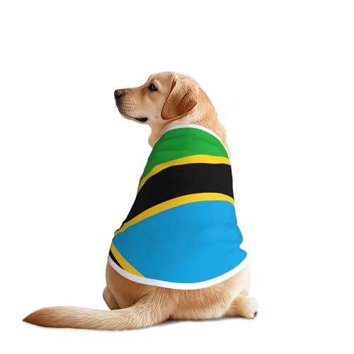 Hundehemd mit Tansania-Flagge, leicht, dehnbar, für mittelgroße und große Rassen, für Spaziergänge, Outdoor-Aktivitäten Hundehemd mit Tansania-Flagge, leicht, dehnbar, für mittelgroße und große Rassen, für Spaziergänge, Outdoor-Aktivitäten von BOXILTD