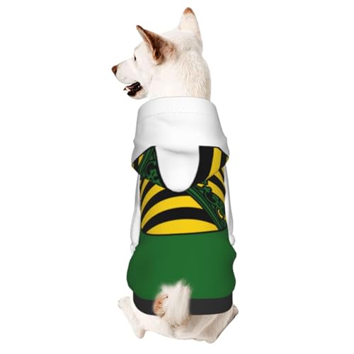 Hundekleidung für kleine Hunde mit Sachsenflagge – niedlicher Kapuzenpullover für kleine mittelgroße Hunde und Katzen von BOXILTD