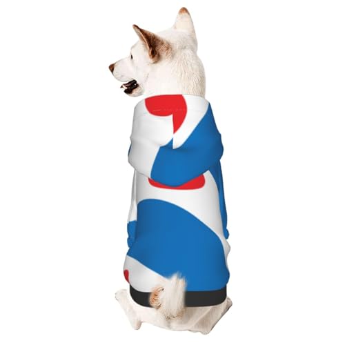 Hundekleidung mit friesischer Flagge für kleine Hunde – niedlicher Kapuzenpullover für kleine mittelgroße Hunde und Katzen Hundekleidung mit friesischer Flagge für kleine Hunde – niedlicher Kapuzenpullover für kleine mittelgroße Hunde und Katzen von BOXILTD