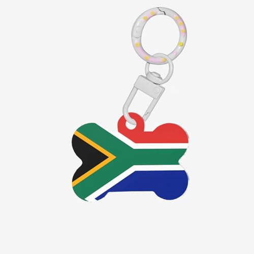 Hundemarken mit Südafrika-Flagge für Hunde und Katzen, personalisierbar, geeignet für Spaziergänge und Outdoor-Aktivitäten Hundemarken mit Südafrika-Flagge für Hunde und Katzen, personalisierbar, geeignet für Spaziergänge und Outdoor-Aktivitäten von BOXILTD