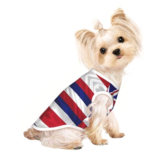 Hundeweste mit Flagge von Hawaii, leicht, dehnbar, weich, leicht, atmungsaktiv, für Welpen, kleine, mittelgroße Hunde, Kätzchen, Katzen Hundeweste mit Flagge von Hawaii, leicht, dehnbar, weich, leicht, atmungsaktiv, für Welpen, kleine, mittelgroße Hunde, Kätzchen, Katzen von BOXILTD