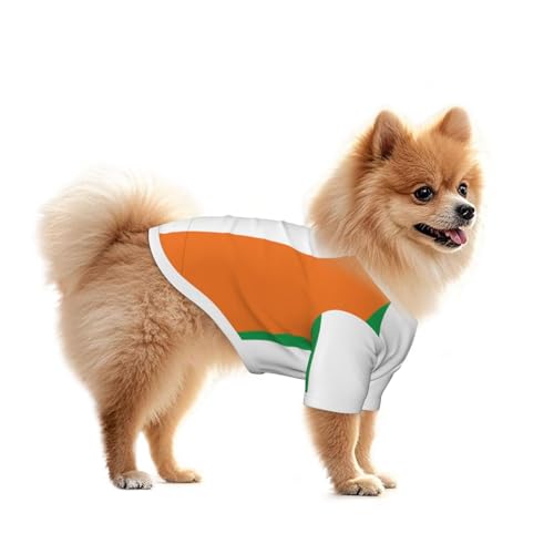 Hundeweste mit Flagge von Irland – Sommer-Haustierkleidung für kleine Hunde, geeignet für Spaziergänge und Outdoor-Aktivitäten von BOXILTD