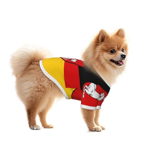 Hundeweste mit Flagge von Niedersachsen – Sommer-Haustierkleidung für kleine Hunde, geeignet für Spaziergänge und Outdoor-Aktivitäten Hundeweste mit Flagge von Niedersachsen – Sommer-Haustierkleidung für kleine Hunde, geeignet für Spaziergänge und Outdoor-Aktivitäten von BOXILTD
