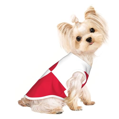 Hundeweste mit Grönland-Flagge, leicht, dehnbar, weich, leicht, atmungsaktiv, für Welpen, kleine, mittelgroße Hunde, Kätzchen, Katzen Hundeweste mit Grönland-Flagge, leicht, dehnbar, weich, leicht, atmungsaktiv, für Welpen, kleine, mittelgroße Hunde, Kätzchen, Katzen von BOXILTD
