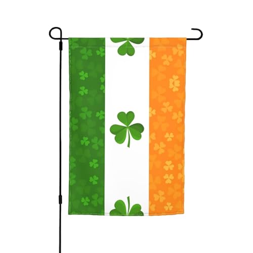 Irische Flagge, Gartenflaggen, doppelseitige Sommer-Hofflagge für draußen, perfekte saisonale Dekoration, Gartenflagge, 30,5 x 45,7 cm Irische Flagge, Gartenflaggen, doppelseitige Sommer-Hofflagge für draußen, perfekte saisonale Dekoration, Gartenflagge, 30,5 x 45,7 cm von BOXILTD