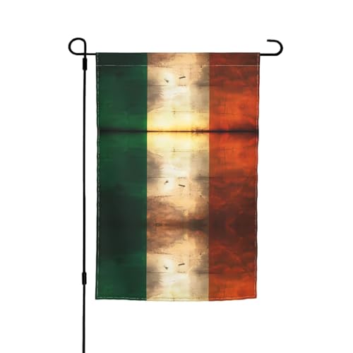 Irische Retro-Flagge, Gartenflagge, doppelseitig, Sommer-Hofflagge, für draußen, perfekte saisonale Dekoration, Gartenflagge, 30,5 x 45,7 cm Irische Retro-Flagge, Gartenflagge, doppelseitig, Sommer-Hofflagge, für draußen, perfekte saisonale Dekoration, Gartenflagge, 30,5 x 45,7 cm von BOXILTD