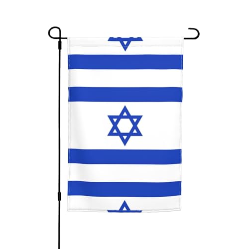 Israelische Flagge, Gartenflagge, doppelseitige Sommer-Hofflagge für draußen, perfekte saisonale Dekoration, Gartenflagge, 30,5 x 45,7 cm Israelische Flagge, Gartenflagge, doppelseitige Sommer-Hofflagge für draußen, perfekte saisonale Dekoration, Gartenflagge, 30,5 x 45,7 cm von BOXILTD