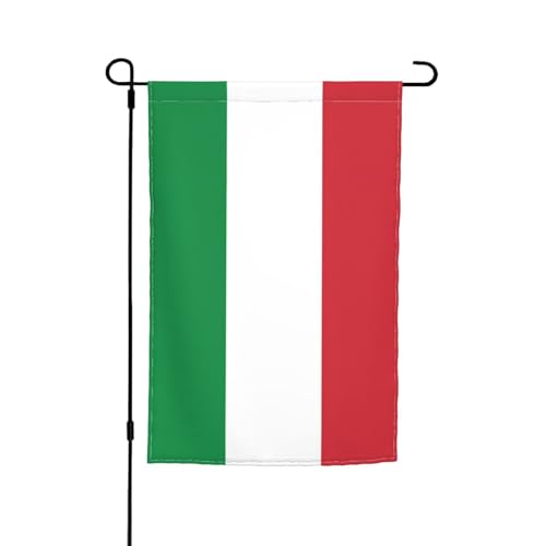 Italienische Flagge, Gartenflagge, doppelseitige Sommer-Hofflagge für draußen, perfekte saisonale Dekoration, Gartenflagge, 30,5 x 45,7 cm Italienische Flagge, Gartenflagge, doppelseitige Sommer-Hofflagge für draußen, perfekte saisonale Dekoration, Gartenflagge, 30,5 x 45,7 cm von BOXILTD