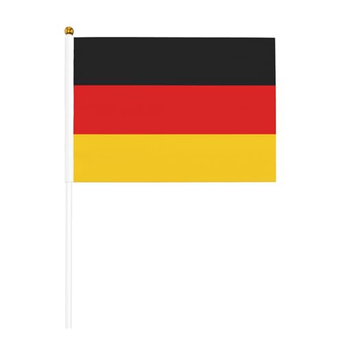 Kleine deutsche Flagge, Mini-Handflaggen, ideal für Veranstaltungen im Freien, Teamgeist und Dekorationen, 14 x 20,8 cm Kleine deutsche Flagge, Mini-Handflaggen, ideal für Veranstaltungen im Freien, Teamgeist und Dekorationen, 14 x 20,8 cm von BOXILTD