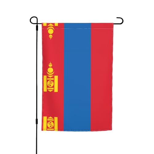 Mongolische Flagge, Gartenflagge, doppelseitige Sommer-Hofflagge für draußen, perfekte saisonale Dekoration, Gartenflagge, 30,5 x 45,7 cm Mongolische Flagge, Gartenflagge, doppelseitige Sommer-Hofflagge für draußen, perfekte saisonale Dekoration, Gartenflagge, 30,5 x 45,7 cm von BOXILTD