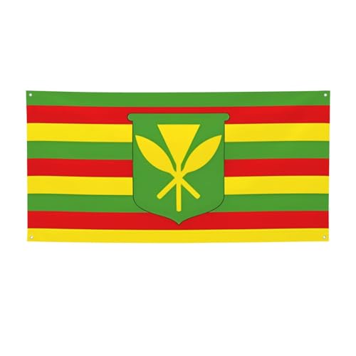 Native Hawaii-Flaggen-Party-Banner, Outdoor-Flaggen & Festival-Dekorationen für Geburtstag, Halloween, Weihnachten & Partydekoration Native Hawaii-Flaggen-Party-Banner, Outdoor-Flaggen & Festival-Dekorationen für Geburtstag, Halloween, Weihnachten & Partydekoration von BOXILTD