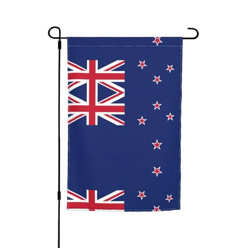 Neuseeland-Flagge, Gartenflagge, doppelseitige Sommer-Hofflagge für draußen, perfekte saisonale Dekoration, Gartenflagge, 30,5 x 45,7 cm Neuseeland-Flagge, Gartenflagge, doppelseitige Sommer-Hofflagge für draußen, perfekte saisonale Dekoration, Gartenflagge, 30,5 x 45,7 cm von BOXILTD