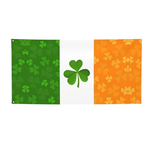 Party-Banner mit irischer Flagge, Outdoor-Flaggen und Festival-Dekorationen für Geburtstag, Halloween, Weihnachten und Party-Dekoration Party-Banner mit irischer Flagge, Outdoor-Flaggen und Festival-Dekorationen für Geburtstag, Halloween, Weihnachten und Party-Dekoration von BOXILTD