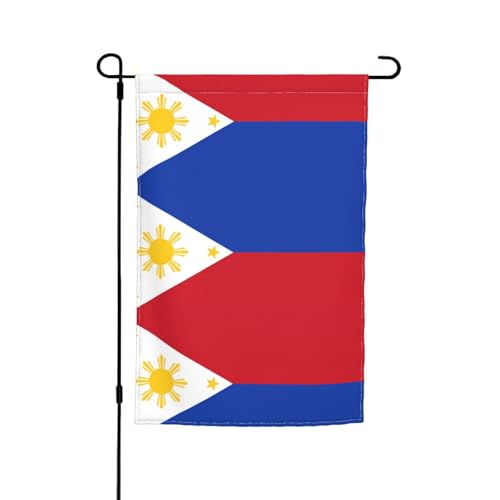 Philippinische Flagge, Gartenflagge, doppelseitige Sommer-Hofflagge für draußen, perfekte saisonale Dekoration, Gartenflagge, 30,5 x 45,7 cm Philippinische Flagge, Gartenflagge, doppelseitige Sommer-Hofflagge für draußen, perfekte saisonale Dekoration, Gartenflagge, 30,5 x 45,7 cm von BOXILTD