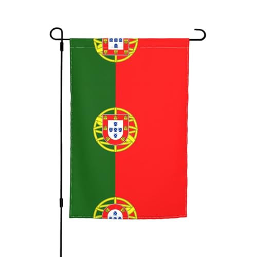 Portugiesische Flagge, Gartenflagge, doppelseitige Sommer-Hofflagge für draußen, perfekte saisonale Dekoration, Gartenflagge, 30,5 x 45,7 cm Portugiesische Flagge, Gartenflagge, doppelseitige Sommer-Hofflagge für draußen, perfekte saisonale Dekoration, Gartenflagge, 30,5 x 45,7 cm von BOXILTD