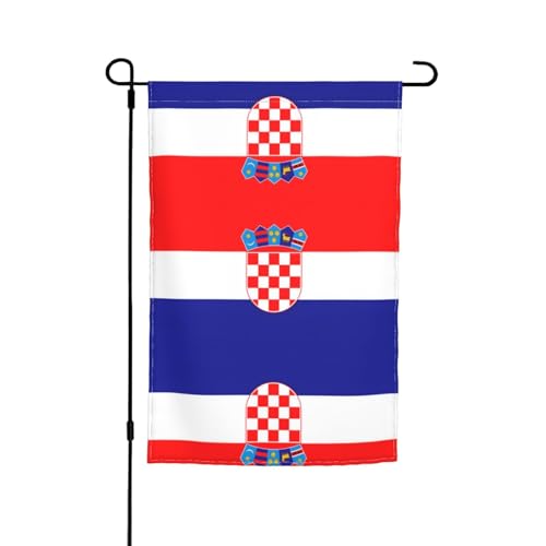 Republik Kroatien Flagge Gartenflaggen – doppelseitige Sommer-Hofflagge für draußen, perfekte saisonale Dekoration, Gartenflagge, 30,5 x 45,7 cm Republik Kroatien Flagge Gartenflaggen – doppelseitige Sommer-Hofflagge für draußen, perfekte saisonale Dekoration, Gartenflagge, 30,5 x 45,7 cm von BOXILTD